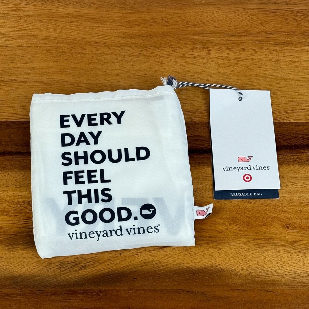 SET OF 2 VINEYARD VINES X‎ TARGET  REUSABLE BAGS NEW NWT